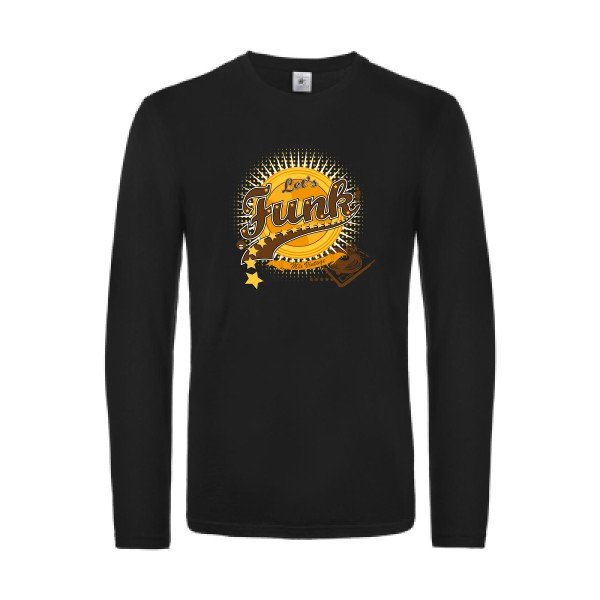 let-s-funk-!-t-shirt-manches-longues-original-humour -Black