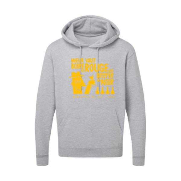 Mieux vaut jaune Or |Sweat capuche imprimé homme