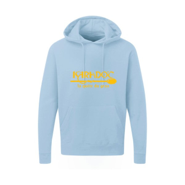 Karadoc jaune Or |Sweat capuche imprimé homme