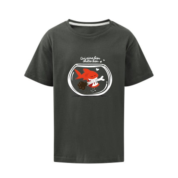 Qui aime bien châtie bien.. SG - Kids T-shirt enfant Charcoal Taille 152 (11-12/2XL)