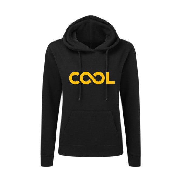 Infiniment cool jaune Or |Sweat original à capuche Femme