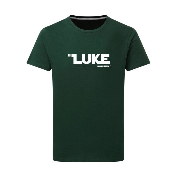 Luke... -Flex noir sur T-shirt SG  Bottle Green  2XL