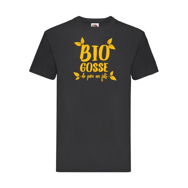 T-shirt|BIO GOSSE  |flex jaune Or| Fruit of the loom 205 g 