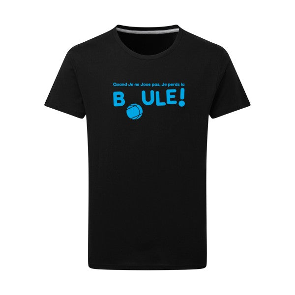 Perdre la boule ! - Flex bleu clair Tshirt original Dark Black  4XL