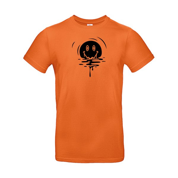 SUN SMILE flex noir B&C - E190 T-shirt|Urban Orange||2XL