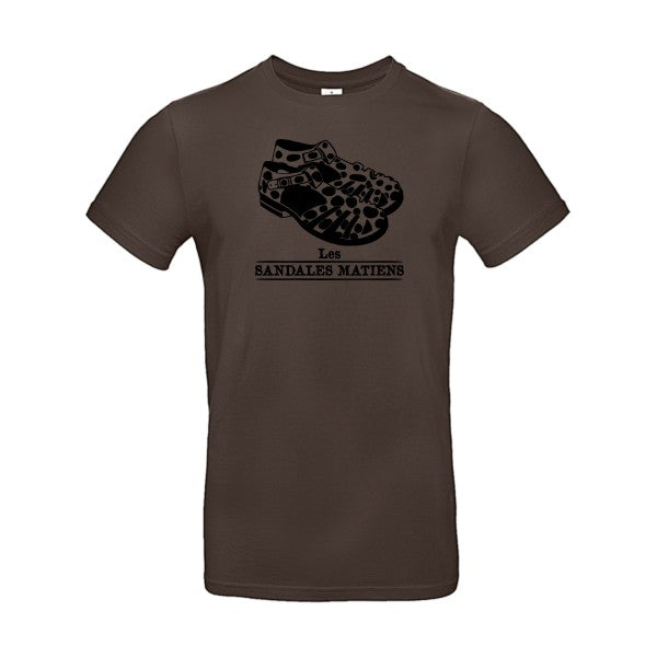 Les sandales matiens |E190 T-shirt|Brown||2XL