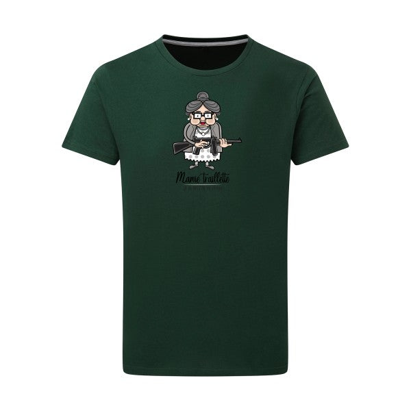 T-shirt homme Mamie Traillette - T-shirt vintage et décalé Bottle Green L