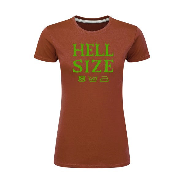 HELL SIZE ! Vert pomme |T shirt original femme|SG