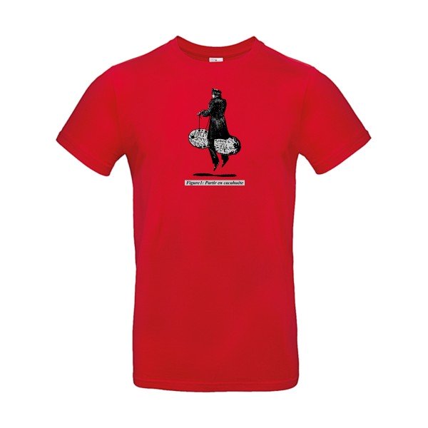 T-shirt humour original Partir En Cacahuete T Shirt couleur Red