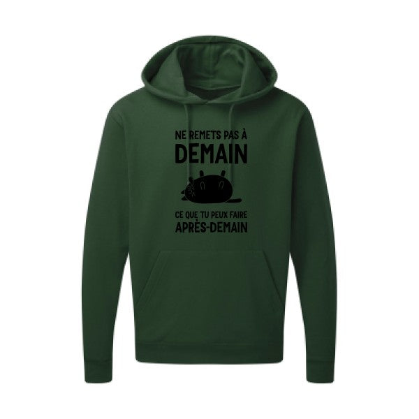 Ne remets pas à demain Noir SG - Hooded Sweatshirt Sweat capuche