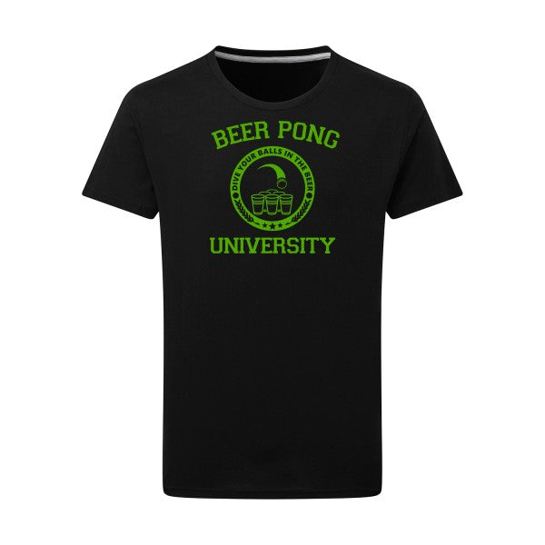 Beer Pong vert pomme -Flex vert pomme sur T-shirt SG  Dark Black  4XL