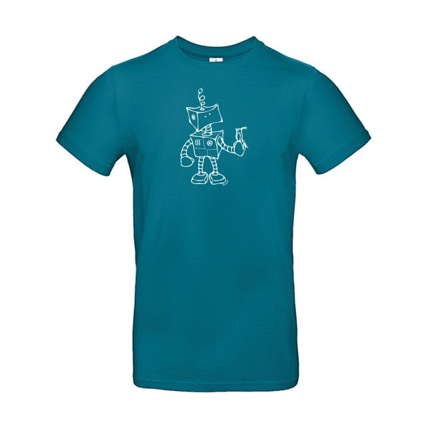 Robot & Bird Blanc B&C - E190 T-shirt