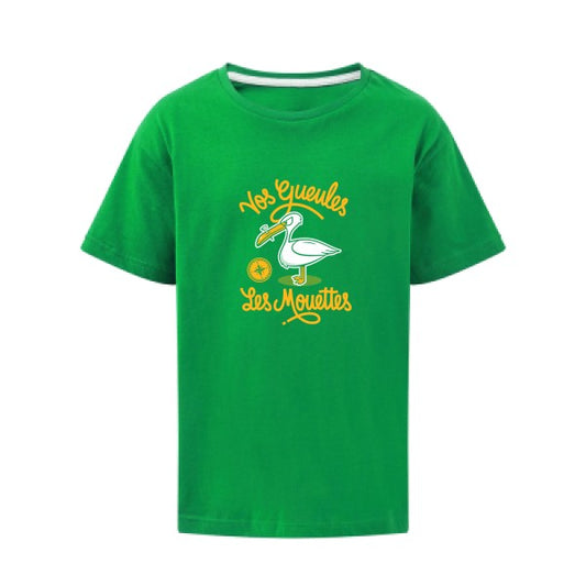 Vos gueules les mouettes SG - Kids T-shirt enfant Kelly Green Taille 140 (9-10/XL)