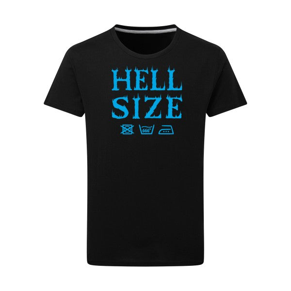 HELL SIZE ! - Flex bleu clair Tshirt original Dark Black  4XL