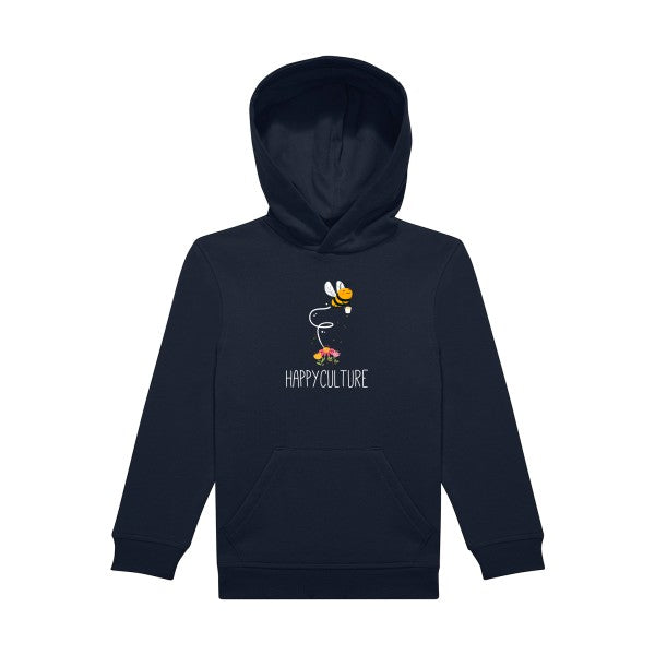 sweat capuche enfant Navy- happy