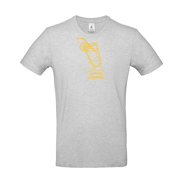 Summer is coming !Flex jaune or - E190 T-shirt|Ash||2XL