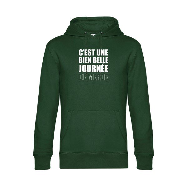 Journee-de-m... sweat shirt original Bottle Green flex Blanc impression Face