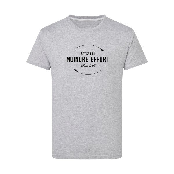 Artisan du moindre effort noir -Flex noir sur T-shirt SG  Light Oxford  5XL