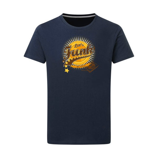  T-shirt "Let’s Funk!" - Une déclaration stylée pour les amateurs de groove Denim XL