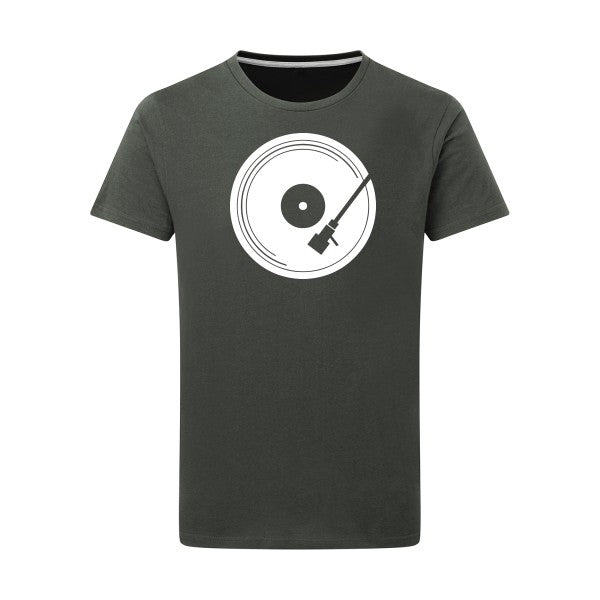 Last Dj -Flex vert pomme sur T-shirt SG  Charcoal  5XL