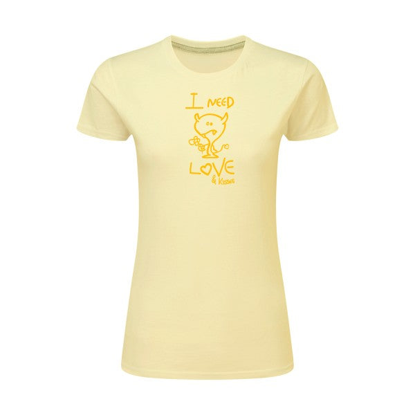 LOVER | jaune Or |T shirt original femme|SG