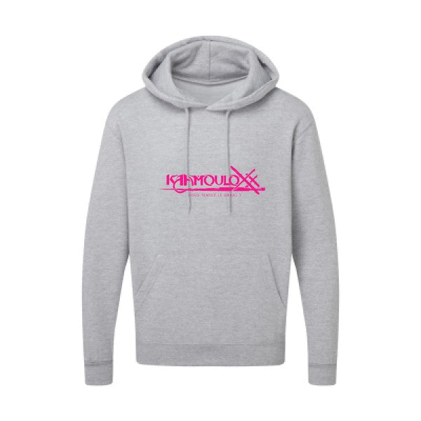 KAAMOULOXX |Sweat capuche imprimé|Rose Fluo