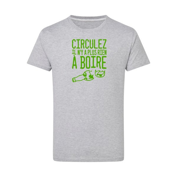 Circulez il n'y a plus rien à boire - Flex Vert pomme Tshirt original Light Oxford  5XL