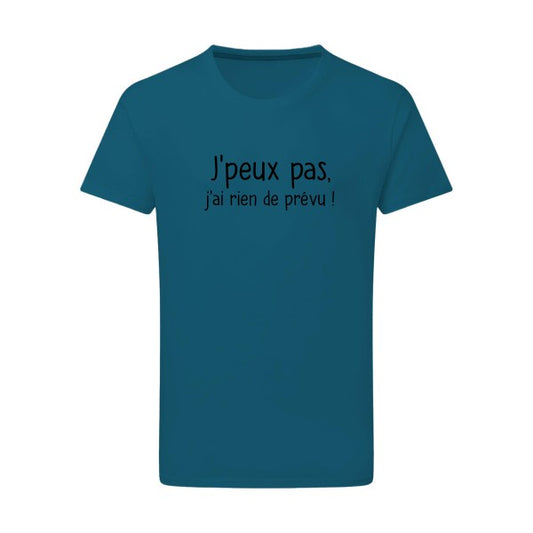 Je-peux-pas noir -Flex noir sur T-shirt SG  Petrol  2XL