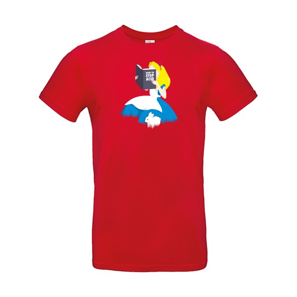 T-shirt humour original Back From Wonderland T Shirt couleur Red