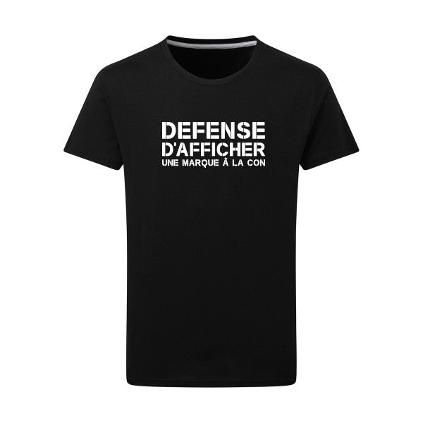 Marque à la Con Blanc -Flex Blanc sur T-shirt SG  Dark Black  4XL