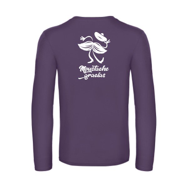 presqu spagnol - t shirt- manches- longues- original- humour- Urban Purple impression Dos