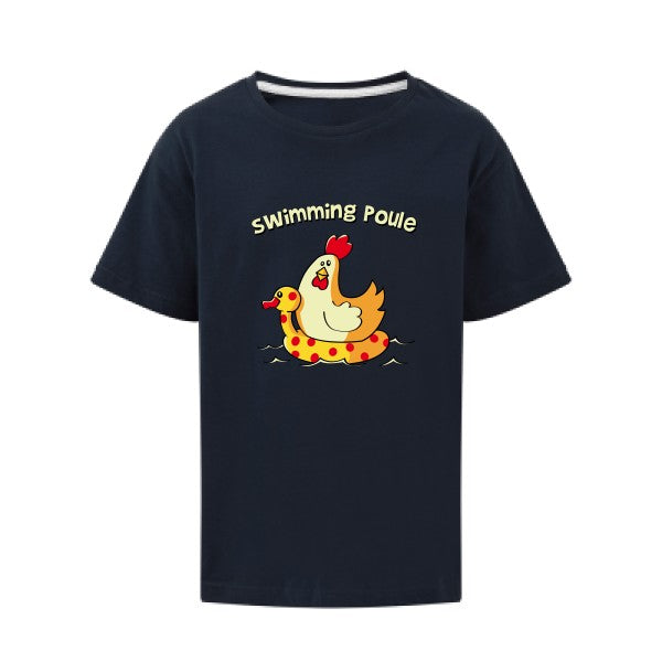 swimming poule SG - Kids T-shirt enfant Navy Taille 140 (9-10/XL)