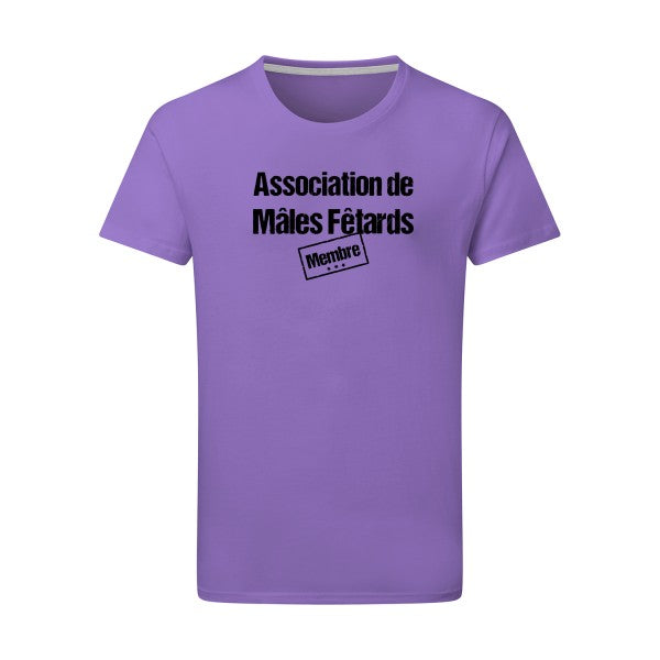 Association de Mâles Fêtards - Flex noir Tshirt original Aster Purple  2XL