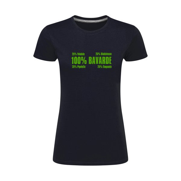 t-shirt Bavarde Vert pomme |T shirt original femme|SG