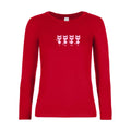 t-shirt lsl femme un-deux-trois-cat Red flex Rose