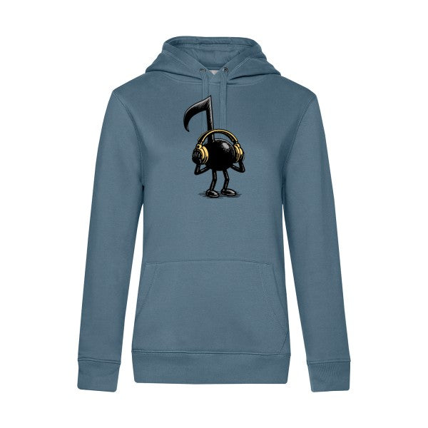 La musique dans la peau RueDuTeeshirt Sweat capuche