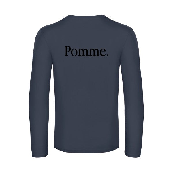 pub subliminale - t shirt- manches- longues- original- humour- Navy impression Dos