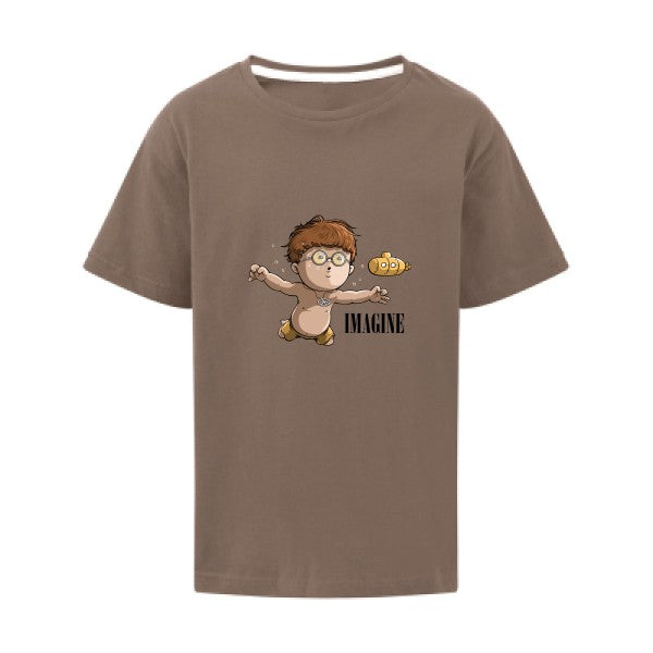 Imagine... SG - Kids T-shirt enfant Deep Taupe Taille 128 (7-8/L)