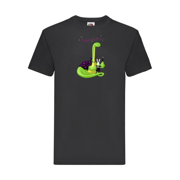 Diplodocus Pocus Fruit of the loom 205 g/m² T-shirt/ noir