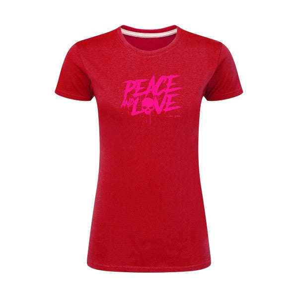 Peace or no peace  |Rose Fluo |T shirt original femme|SG