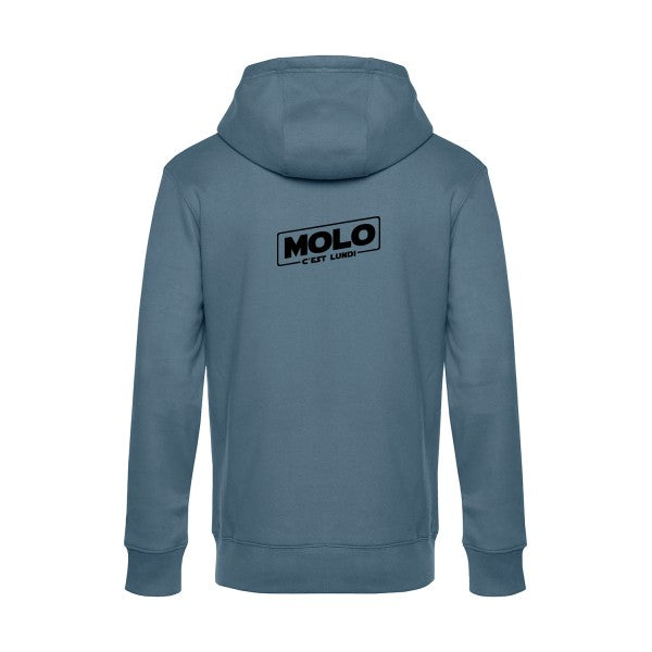 Molo-c-est-lundi sweat shirt original nordic blue flex Noir impression Dos