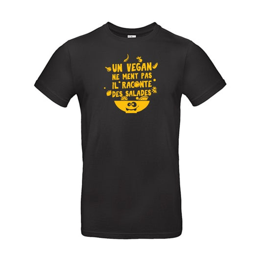 Un vegan ne ment pasFlex jaune or- T-shirt E190|Black||5XL