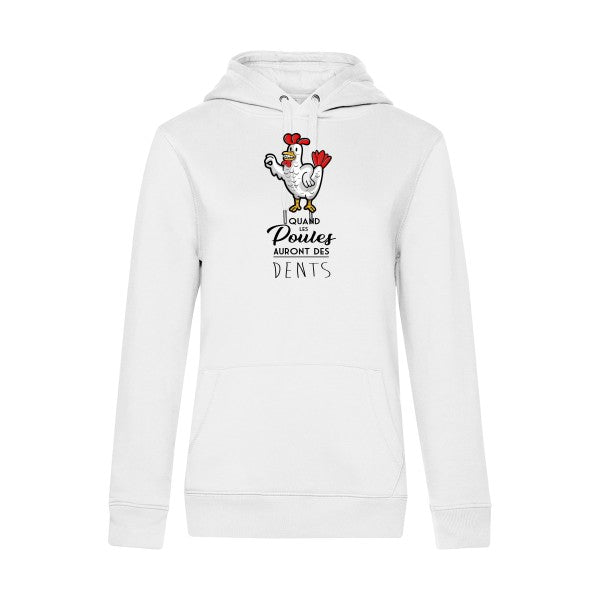 quand les poules auront des dents RueDuTeeshirt Sweat capuche