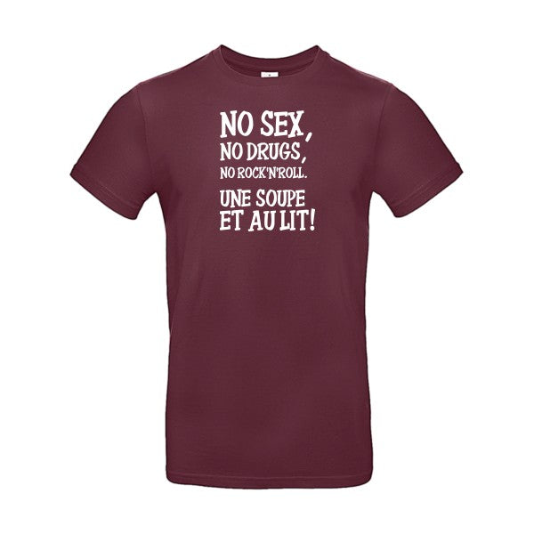 NO... B&C- T-shirt E190|Burgundy||2XL