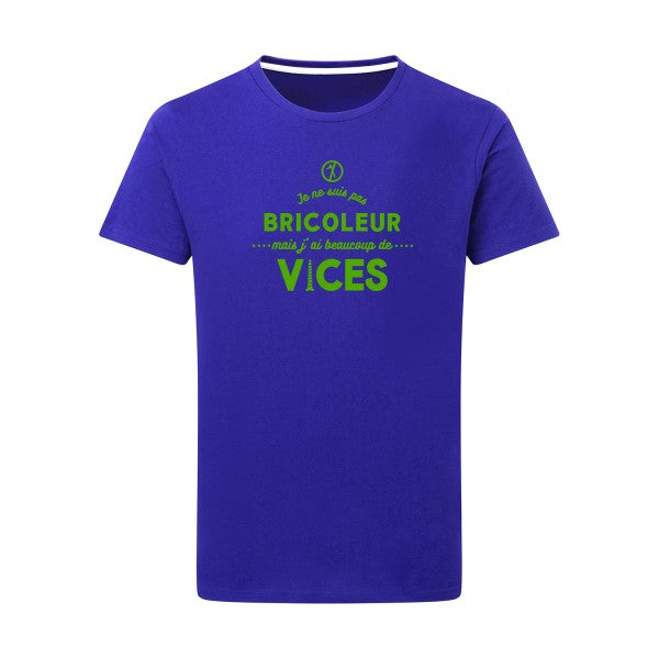 JE NE SUIS PAS BRICOLEUR vert pomme -Flex vert pomme sur T-shirt SG  Royal Blue  5XL