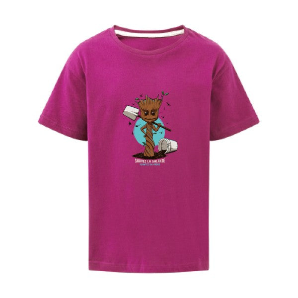 Plantez un arbre SG - Kids T-shirt enfant Dark Pink Taille 152 (11-12/2XL)