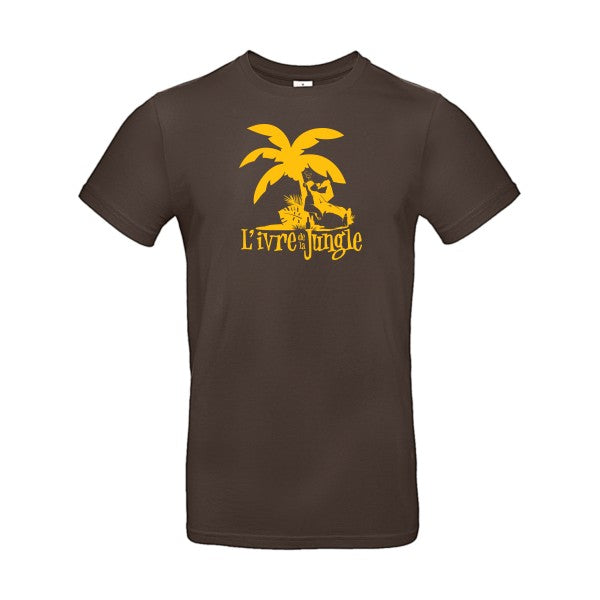 L'ivre de la jungleFlex jaune or - E190 T-shirt|Brown||2XL