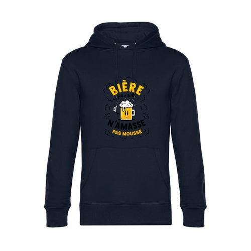 Biere-qui-roule- Sweat à capuche original Navy Blue - RueDuTeeshirt