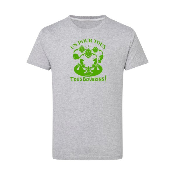 Un pour tous, Tous bourrins ! - Flex Vert pomme Tshirt original Light Oxford  5XL