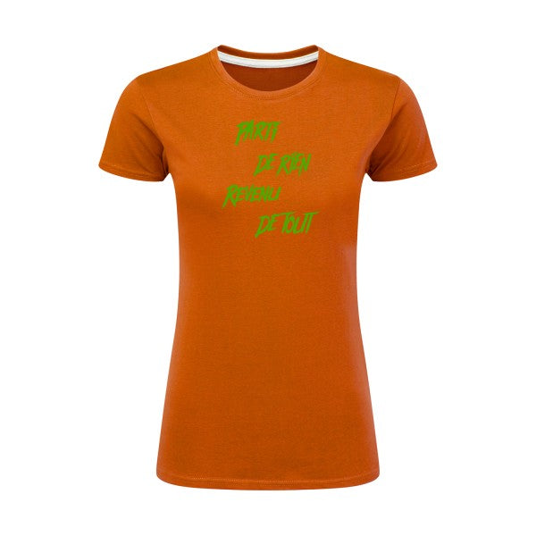 Parti de rien Vert pomme |T shirt original femme|SG